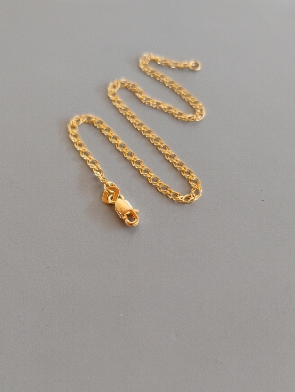 Double Link Diamond Cut 10 K Gold Bracelet